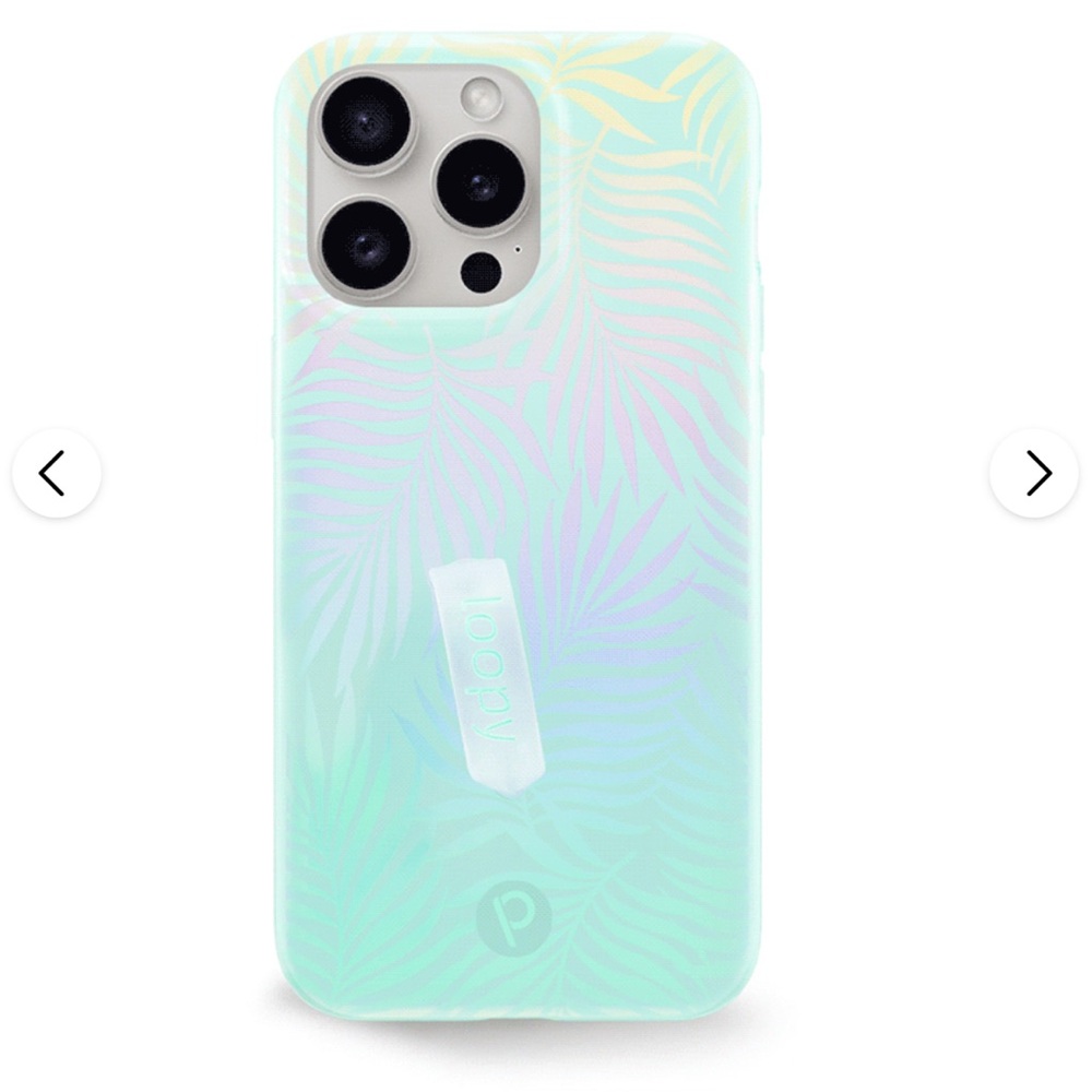 Loopy iPhone 14 Pro Case (6.1") - Aquamarine Dream | Gloss Edition / Righty